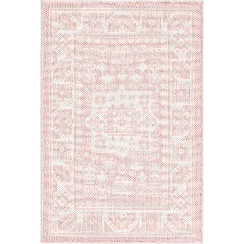 Outdoor Chand Area Rug Pink Color, Rectangle 2'2" x 3'