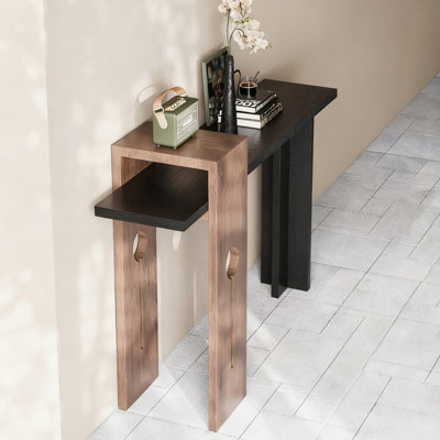 Console en bois massif de style moderne