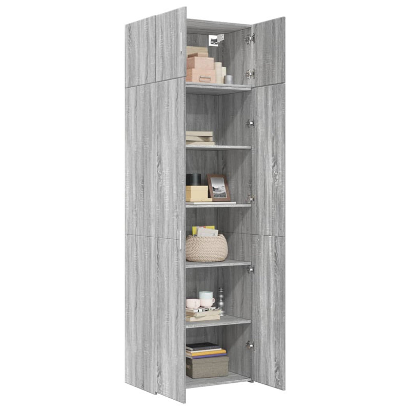 Arismendy Wardrobe, Grey/Sonoma
