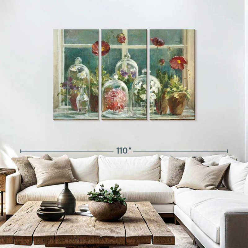 Appui de fenêtre Harnek Fall Poppies, H 48 po x l 74 po