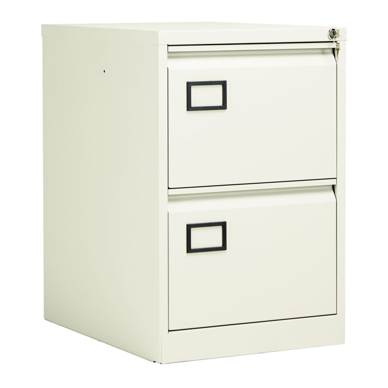 47cm Wide 2 -Drawer Steel File Cabinet, White