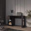 Bureau d'ordinateur Wengue avec 1 tiroir et rangement ouvert-1221740570