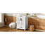Meuble-lavabo transitionnel spacieux en bois massif