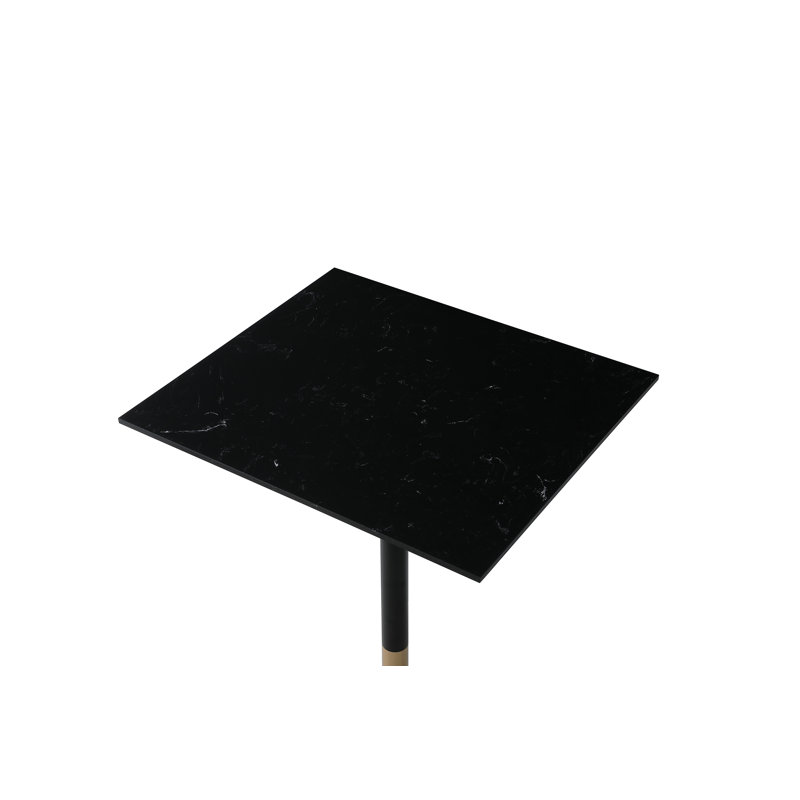 Table bistro Doris, Noir, noir, noir, noir, H 39,5 po x L 31,5 po x l 27,6 po