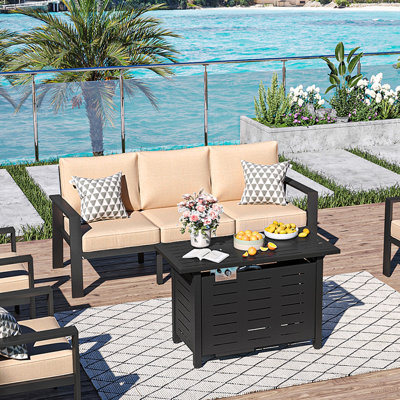 Triple banc en aluminium