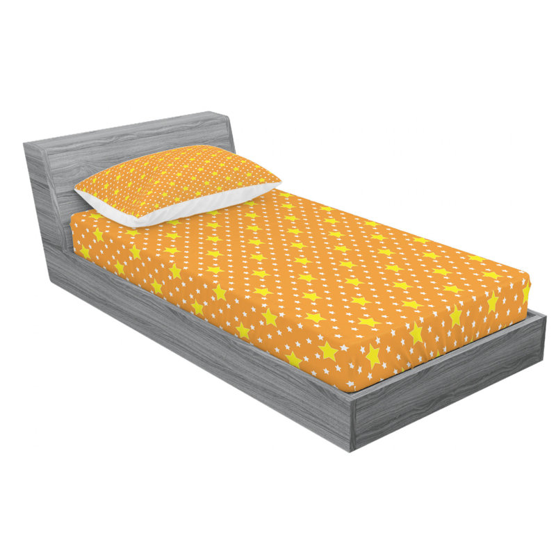Star Microfiber Sheet Set, Twin Sheet Set + Fitted Sheet + 2 Pillowcases