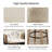 Lesli Swivel Tufted Boucle Upholstered Bentwood Counter & Bar Stool