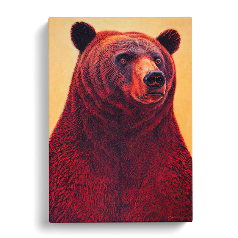 XC1022-2388X Great Grizzly Bear No.1 - Wrapped Canvas Print, 50cm H x 35cm W x 3cm D
