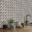 Desert Hills 0.4 in. x 1.9 in. Basketweave Polished Marble Tile