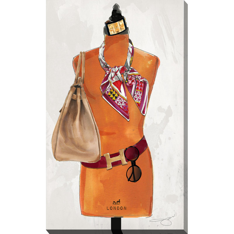 «Dress for Success», reproduction, Toile tendue, H 40 po x l 24 po x P 1,5 po