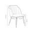 Inola Upholstered Velvet Dining Chairs - Ergonomic Soft Back with Metal Legs - Armchair for Dining Room Living Room Restaurants-34272962-34272963-104936308