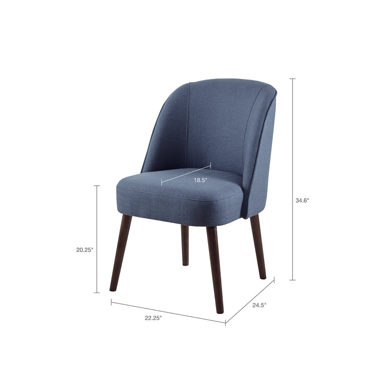 Jane Rounded Back Dining Chair, Blue