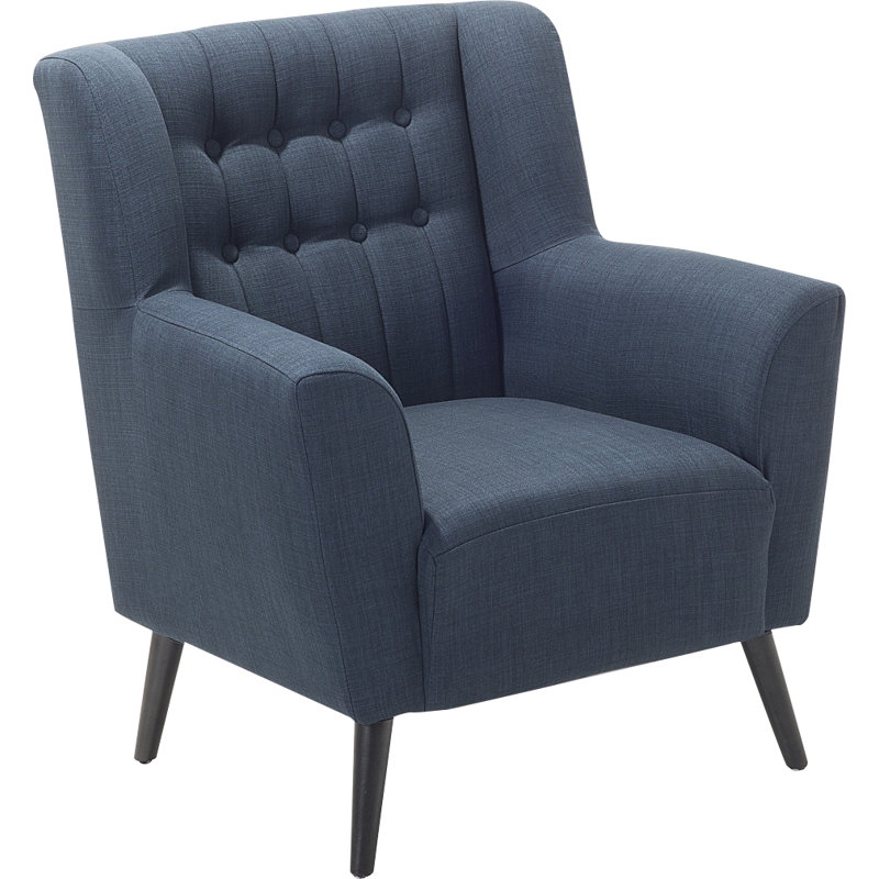 Tardif Upholstered Armchair, Dark Blue