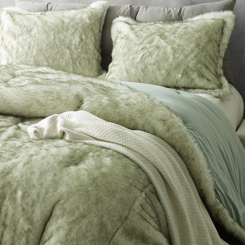 Coma Polyester Baffle Box Stitch Comforter Set, King Comforter + 2 King Shams
