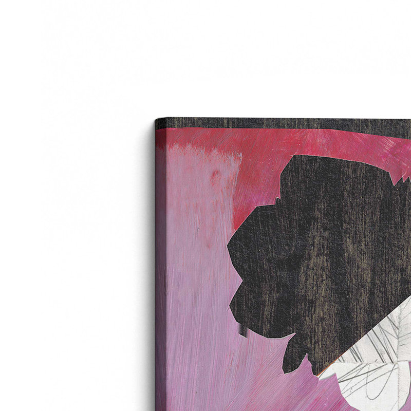 «Collage Flower Field VIII» par Lindsey Newman, reproduction d'art sur toile, 12" H x 12" W