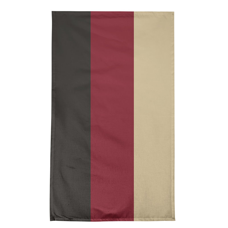 Anaheim Stripe Tea Towel Kitchen Towel, Poly Twill, Black/Brick Red/Desert Sand