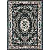 Tapis vert oriental Ledger