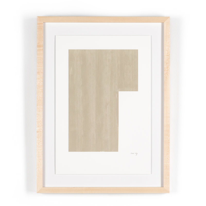Negative In Taupe Painting by The Holly Collective, 24" H x 18" W x 1.5" D