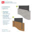 Linea Galvanized Steel Wall and Fence Extension Privacy Panel, Black-108714492