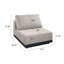 Chaise longue rembourrée en aluminium Oslo