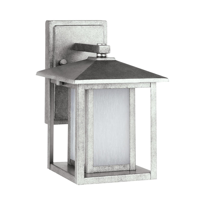 Lanterne murale d'extérieur à DEL Vermont, H 11 po x l 7 po x P 8,5 po, Étain patiné