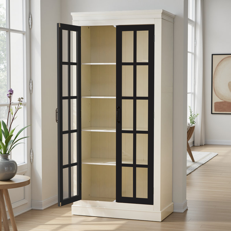 Armoire de présentation Farmhouse Heirloom, Noir