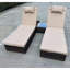 Tyndale 195cm Long Reclining Single Sun Lounger with Cushions and Table-411703436-411703437