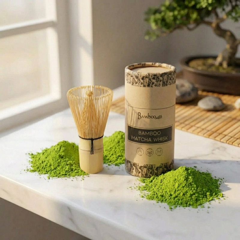 Fouet en bambou matcha
