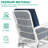 Dovecove 4-piece Outdoor Patio White Wicker Conversation Sets, All Weather Rattan Furniture Set Includes Glider Loveseat, Coffee Table, 2 Glider Rocker Chairs W/cushion For Lawn Balcony-781794506