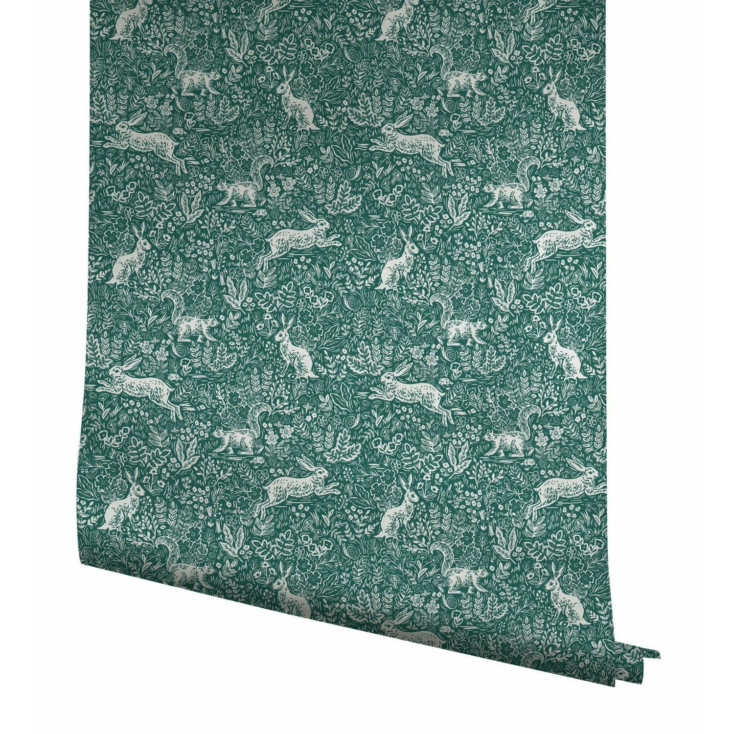 Fable Wallpaper Double Roll, Dark Green
