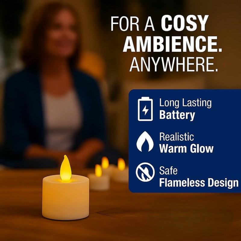 Scented Unscented Flameless Tealight Candle