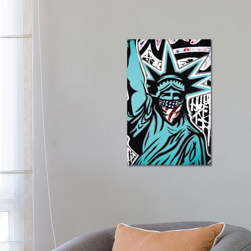 Lady Liberty Bandana par - Toile tendue, H 26 po x l 18 po x 1,5 po