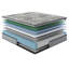 Matelas simple en mousse viscoélastique gélifiée rafraîchissante de 10 pouces, - États-Unis, faible transfert de mouvement, relief, eau, base ajustable, gris blanc, fabrication à ressorts