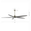 Ventilateur de plafond en bois massif à 5 pales Chanille avec lumière DEL et télécommande-1492052472-1492052475-1492052471
