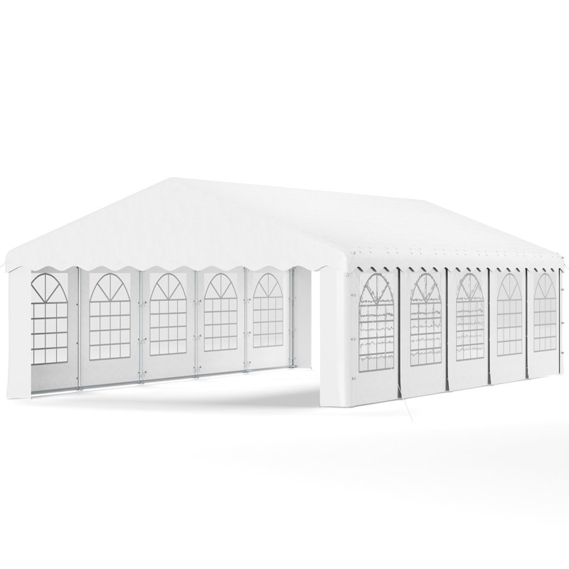16 Ft. W x 32 Ft. D Canopy Tent With 5 Side Walls Heavy Duty Party Tents For Parties, 16ft. W x 32ft. D