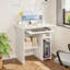 Petit bureau d'ordinateur pour le bureau à domicile - Petite table de jeu pour PC et ordinateur portable avec tiroir de rangement, tablettes et plateau à clavier - Idéal pour les espaces compacts-1342773621