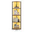 146.6cm H x 32cm W Steel Corner Bookcase-1489178212
