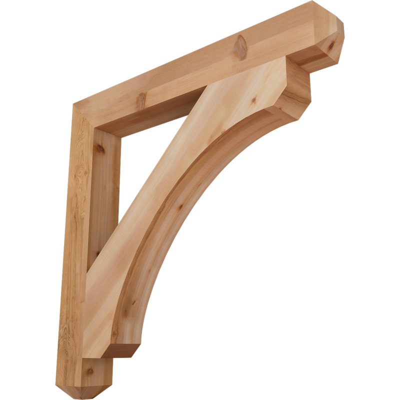 Support lisse Legacy Craftsman, Cèdre rouge, H 48 po x l 5,5 po x P 48 po