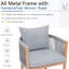 Ensemble de 2 chaises de salle à manger en corde tissée avec cadre amovible en fer à transfert de chaleur avec coussin amovible pour terrasse-326653875-323846974