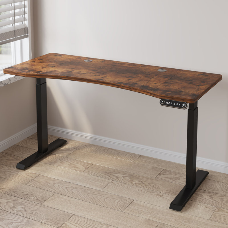 Bureau debout Arionna, Brun / Noir, H 45 po x l 59 po x P 29 po