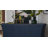 Refined Industrial 4-Door Credenza With Wooden Arc Legs & Bronze Clasps – Advanced Storage Design, Solid Craftsmanship-680655767