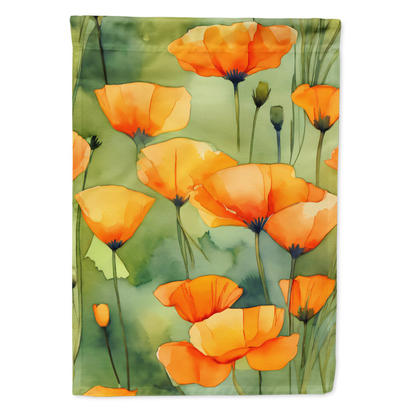 Drapeau de jardin double en polyester H 15,5 po x l 11,25 po