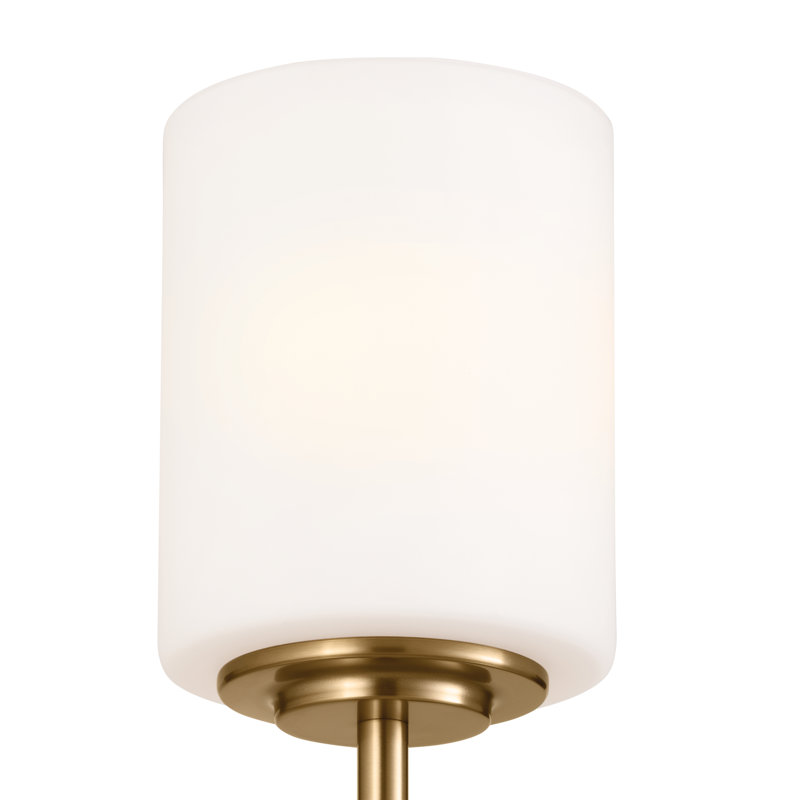 Ofeliya Armed Sconce, Brushed Natural Brass