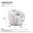 Swivel Accent Chair, Boucle Fabric Upholstered Barrel Chair, Single Sofa Single Armchair For Living Room
