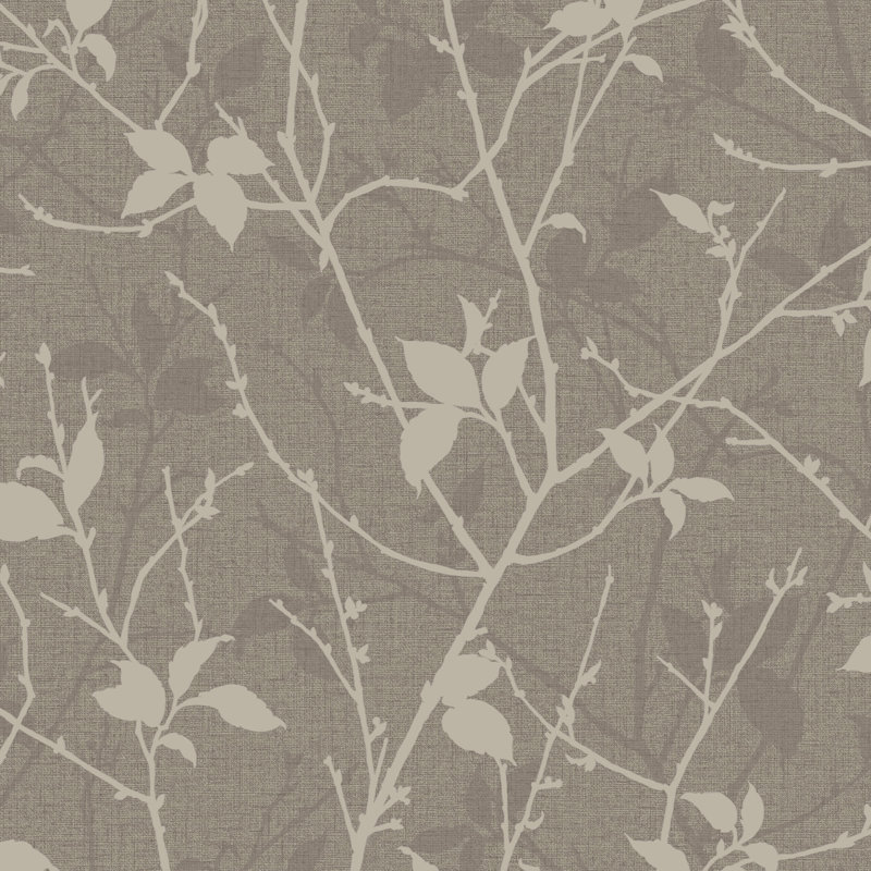 Grimbald Floral Double Roll, Taupe/Gold
