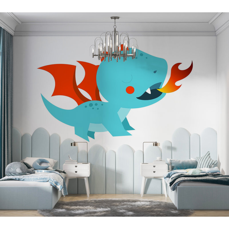 Papier peint de qualité supérieure - dessin de dragon, L 120 po x l 180 po