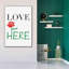 «Love Lives Here» par Cesare Bellassai, art mural sur toile-1309111890