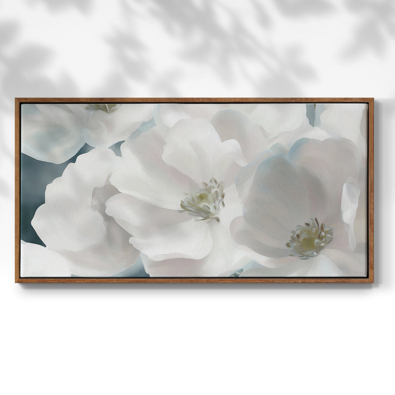 Botanical Series-CECXLI- Toile tendue avec châssis tendue, prête à être accrochée, Noyer, H 17 po x l 33 po
