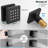 Shower Faucet Matte Black Shower System With 12 Inches And 6Inch Rain Shower Head With Handheld Spray