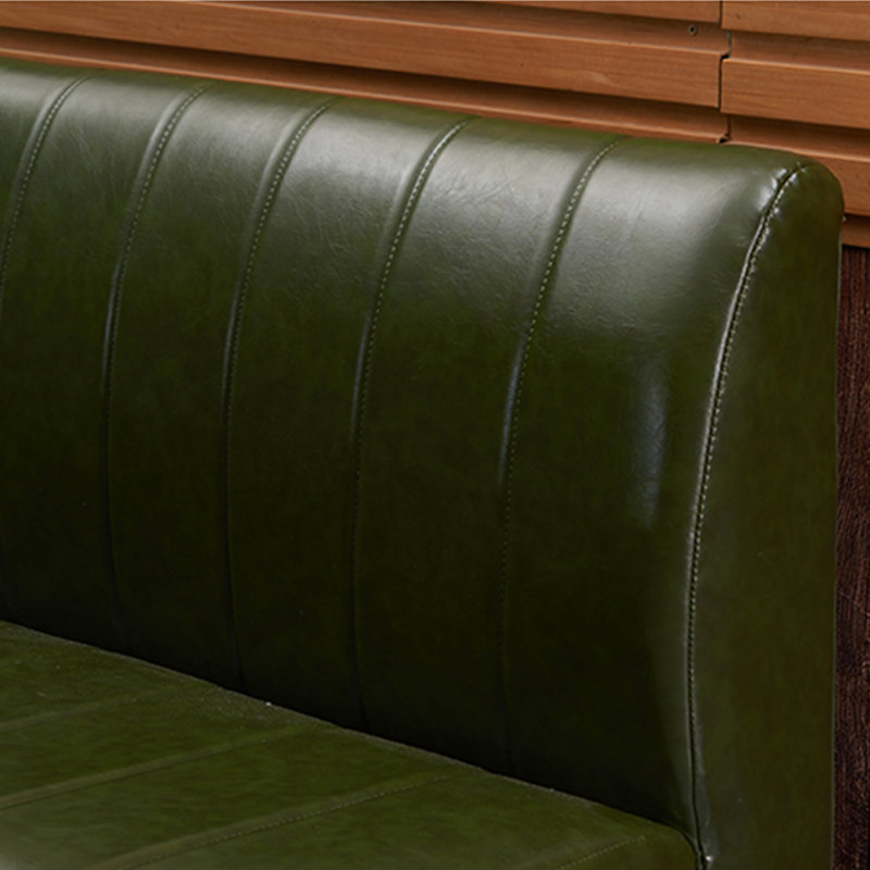 Banc rembourré en similicuir Retro Simple